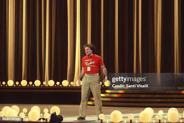 Robin Williams at the night of 100 stars on September 24, 1982 in New York, New York.