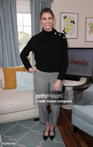 Personality Erin Andrews visits Hallmark's "Home & Family" at Universal Studios Hollywood on May 2, 2018 in Universal City, California.