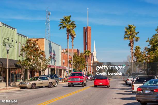 harrison avenue in downtown panama city florida usa - panama city stock pictures, royalty-free photos & images