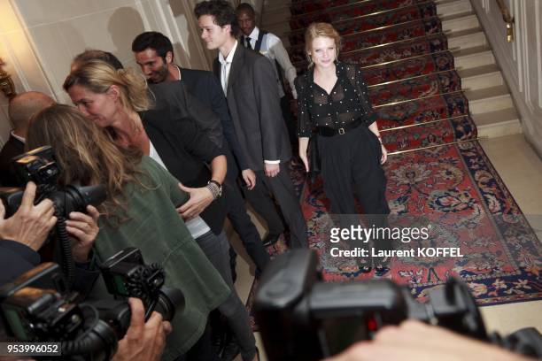 Melanie Thierry pictured at Kate Moss Party in Hotel Ritz, Paris in France on October 5, 2011.