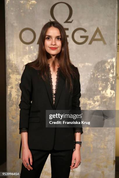Luise Befort attends the OMEGA Tresor Event at Kraftwerk Mitte on May 2, 2018 in Berlin, Germany.