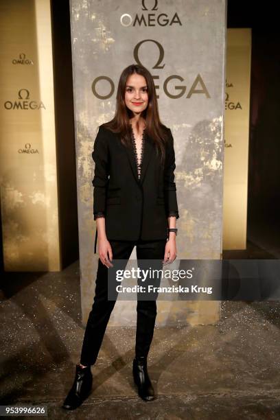 Luise Befort attends the OMEGA Tresor Event at Kraftwerk Mitte on May 2, 2018 in Berlin, Germany.