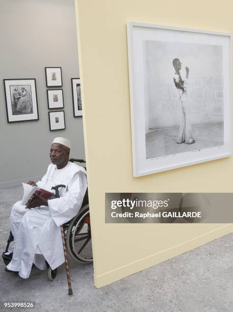 Famous Malian Photographer Portrait, Seydou Keita during "Paris photo" exibition in Grand Palais, Paris, in France, on November 09, 2011.