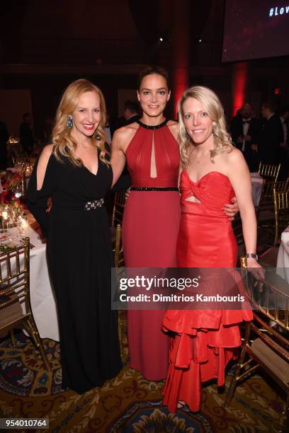 Founder Katharina Harf and Senior VP, Business Development & Brand Opportunities at Belstaff Elizabeth Manice attend The DKMS Love Gala 2018 at...