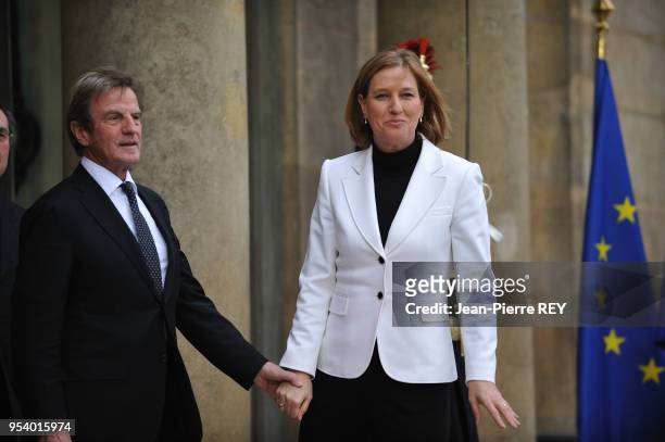 La ministre israélienne des Affaires étrangères Tzipi Livni est arrivée jeudi vers 16h au palais de l'Elysée pour un entretien avec le président...