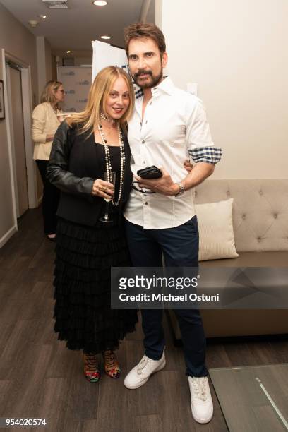 Robin Pack and Dr. Jason Shamil attend Angelo David Pisacreta & Jacob Guttman Celebrate Spring And Preview The Flex Brush on May 2, 2018 in New York...