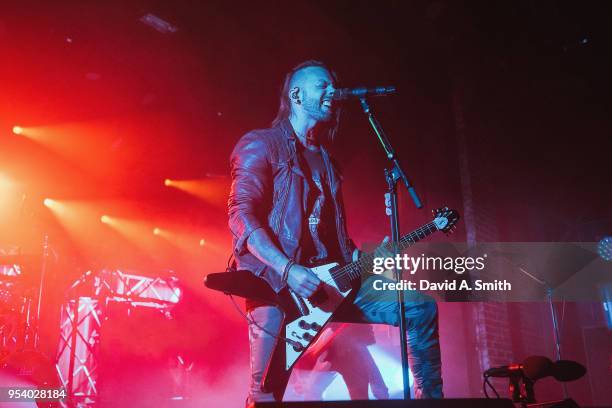 Matthew Tuck of Bullet For My Valentine performs at Iron City on May 2, 2018 in Birmingham, Alabama.