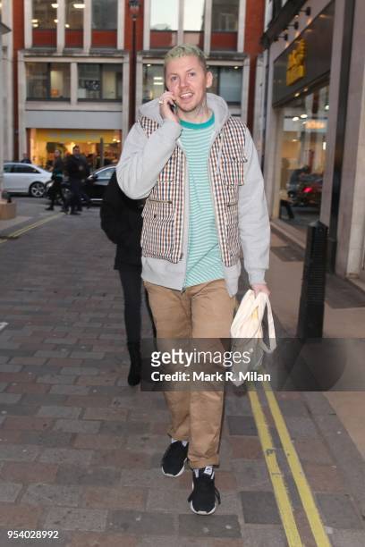 Professor Green attending the Rubbish Cafe launch in Covent Garden on May 2, 2018 in London, England.