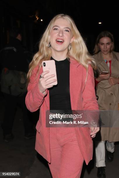 Anais Gallagher attending the Vogue Cocktail reception at the Mandrake Hotel on May 2, 2018 in London, England.