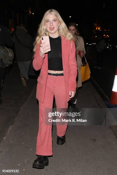 Anais Gallagher attending the Vogue Cocktail reception at the Mandrake Hotel on May 2, 2018 in London, England.