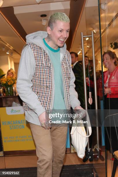 Professor Green attending the Rubbish Cafe launch in Covent Garden on May 2, 2018 in London, England.