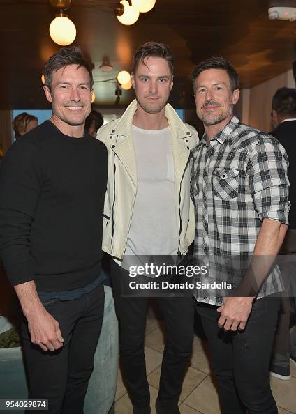 Drew Riker, Tod Courtney and Derek Riker attend EIDOS Celebrates ...