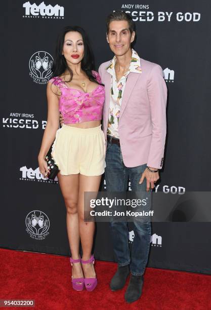 Perry Farrell and Etty Lau Farrell attend Teton Gravity Research's "Andy Iron's Kissed By God" World Premiere at Regency Village Theatre on May 2,...