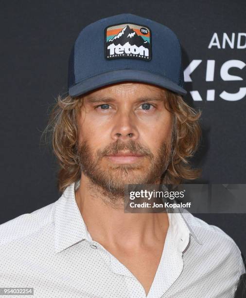 Eric Christian Olsen attends Teton Gravity Research's "Andy Iron's Kissed By God" World Premiere at Regency Village Theatre on May 2, 2018 in...