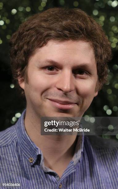 Michael Cera attends the 2018 Tony Awards Meet The Nominees Press Junket on May 2, 2018 at the Intercontinental Hotel in New York City.