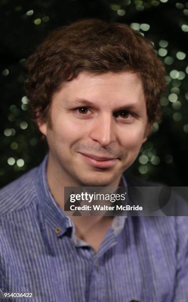 Michael Cera attends the 2018 Tony Awards Meet The Nominees Press Junket on May 2, 2018 at the Intercontinental Hotel in New York City.