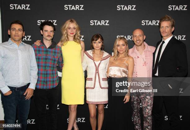 Stuart Zicherman, Tom Sturridge, Caitlin Fitzgerald, Ella Purnell, Stephanie Danler and Paul Sparks attend the For Your Consideration event for...