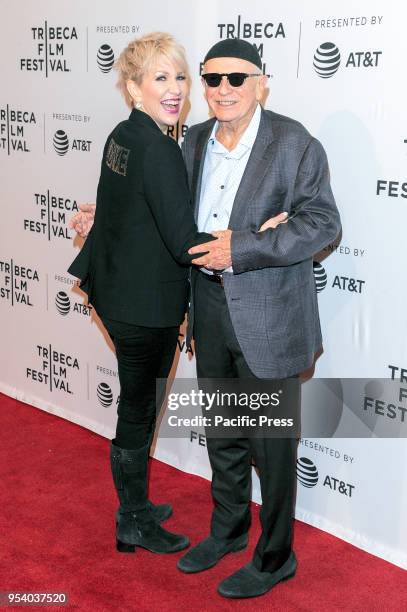 Joyce DiDonato and Terrence McNally attend Tribeca Film Festival premiere of Every Act of Life at SVA Theater.