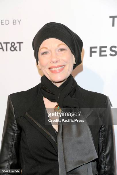 Marin Mazzie attends Tribeca Film Festival premiere of Every Act of Life at SVA Theater.