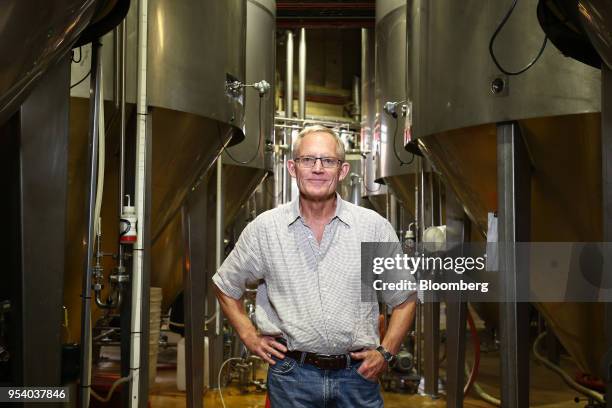 Charles Hahn, brewmaster at The Malt Shovel Brewery, operated by Lion Pty Ltd., poses for a photograph at the company's brewery in Sydney, Australia,...