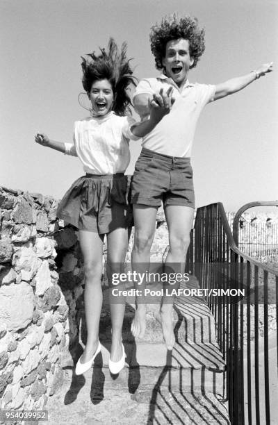 Portraits de Phoebe Cates et Willie Aames lors du Festival de Cannes en mai 1981, France.