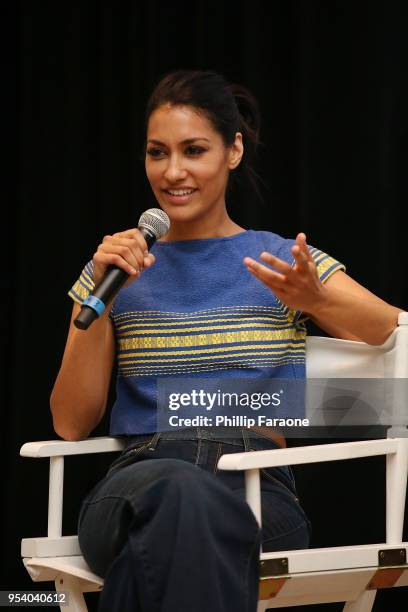 Janina Gavankar attends the Blindspotting Q&A at the 4th Annual Bentonville Film event for May 2, 2018 in Bentonville, Arkansas.