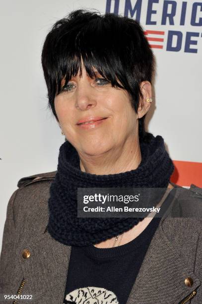 Diane Warren attends the World Premiere of "Michael Bolton's American Dream: Detroit" at Pacific Theatres at The Grove on May 2, 2018 in Los Angeles,...