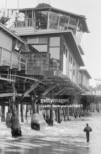 La jetée de Redondo Beach Pier à Los Angeles en décembre 1981, Etats-Unis.