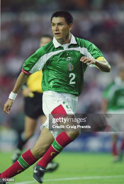 Claudio Suarez of Mexico in action during the International Friendly against England at Pride Park in Derby, England. England won the game 4 - 0. \...