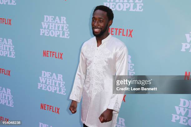 Actor Jeremy Tardy attends the Screening Of Netflix's "Dear White People" Season 2 - Arrivals at ArcLight Cinemas on May 2, 2018 in Hollywood,...