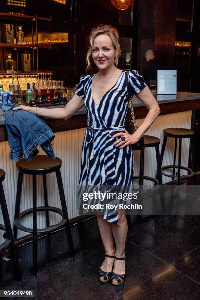 Geneva Carr attends "The Con Is On" New York Screening -after party by the Cinema Society at The Roxy Cinema on May 2, 2018 in New York City.