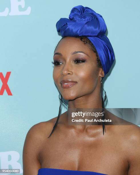 Actress Yaya DaCosta attends the screening of Netflix's "Dear White People" season 2 at ArcLight Cinemas on May 2, 2018 in Hollywood, California.