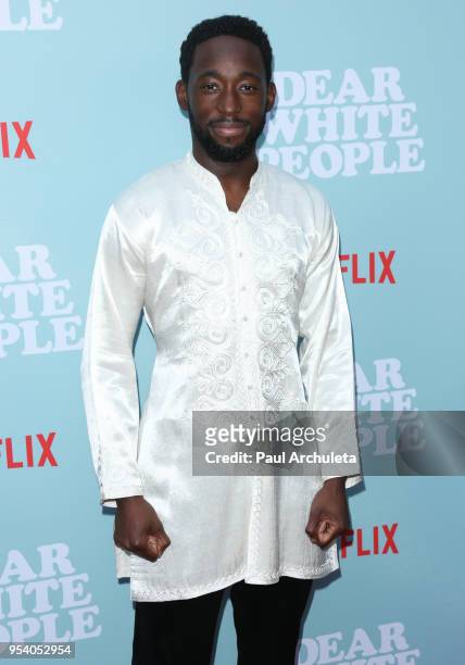 Actor Jeremy Tardy attends the screening of Netflix's "Dear White People" season 2 at ArcLight Cinemas on May 2, 2018 in Hollywood, California.