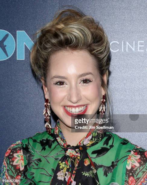 Jazmin Grace Grimaldi attends the screening of "The Con Is On" hosted by The Cinema Society at The Roxy Cinema on May 2, 2018 in New York City.
