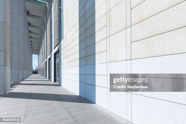 empty corridor,architectural column,china - museum exterior stock pictures, royalty-free photos & images