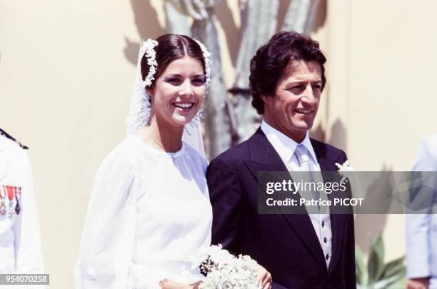 Mariage de Caroline de Monaco et de Philippe Junot à Monte-Carlo en juin 1978, Monaco.