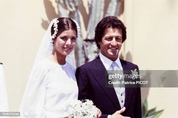 Mariage de Caroline de Monaco et de Philippe Junot à Monte-Carlo en juin 1978, Monaco.