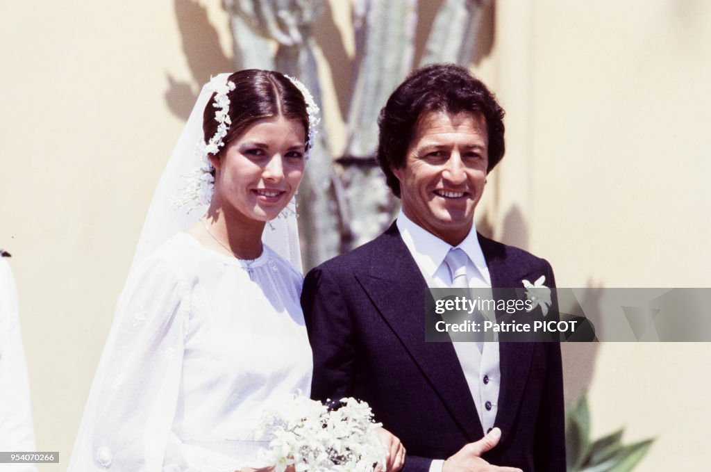 Mariage de Caroline de Monaco et de Philippe Junot en 1978