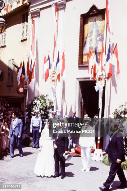 Mariage de Caroline de Monaco et de Philippe Junot à Monte-Carlo en juin 1978, Monaco.
