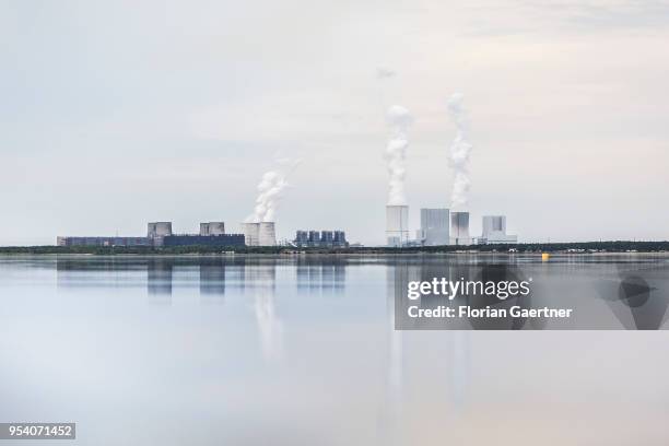The lignite-fired power station of Boxberg is pictured on April 28, 2018 in Klitten, Germany.