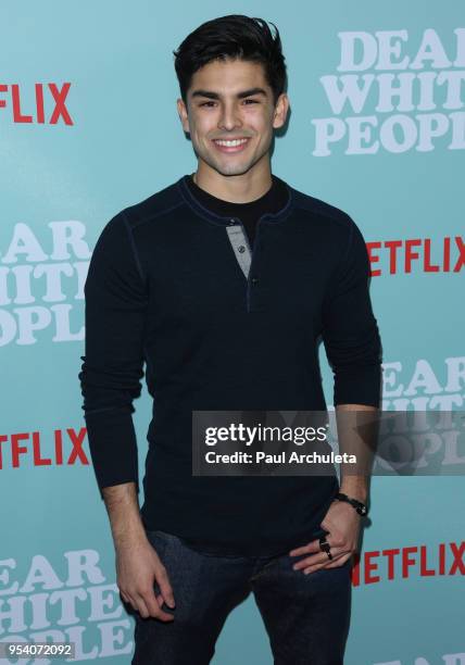 Actor Diego Tinoco attends the screening of Netflix's "Dear White People" season 2 at ArcLight Cinemas on May 2, 2018 in Hollywood, California.