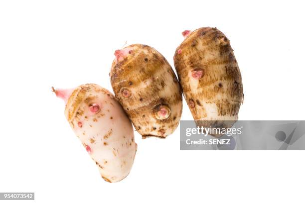 taro, close-up - yams day stock pictures, royalty-free photos & images