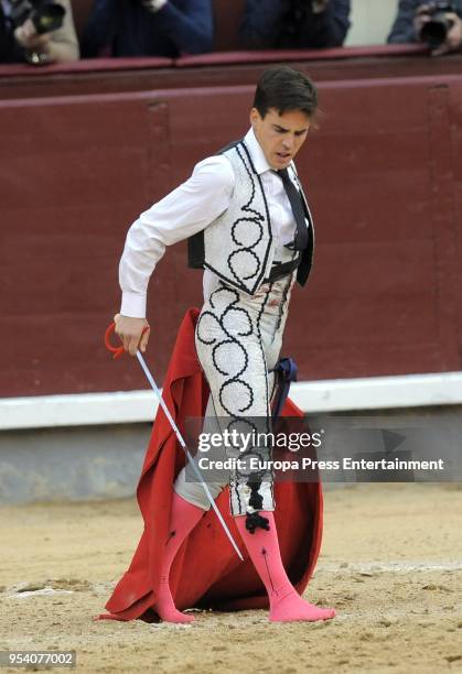 Gonzalo Caballero performs during the bullfight festivity Goyesca 2 de Mayo at Las Ventas bullring on May 2, 2018 in Madrid, Spain.