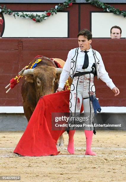 Gonzalo Caballero performs during the bullfight festivity Goyesca 2 de Mayo at Las Ventas bullring on May 2, 2018 in Madrid, Spain.