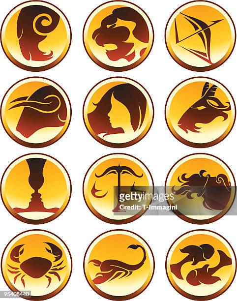 gold zodiac globen - hair blowing stock-grafiken, -clipart, -cartoons und -symbole