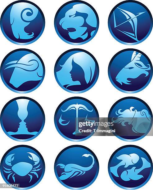 blaue sternzeichen globen - hair blowing stock-grafiken, -clipart, -cartoons und -symbole