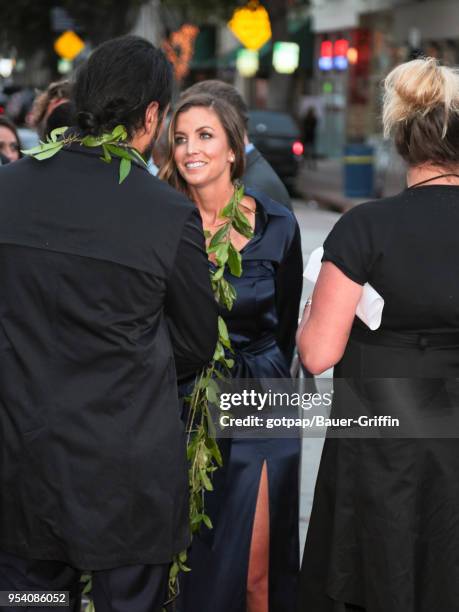Lyndie Irons is seen outside 'Andy Iron's Kissed By God' World Premiere at Regency Village Theatre on May 02, 2018 in Los Angeles, California.