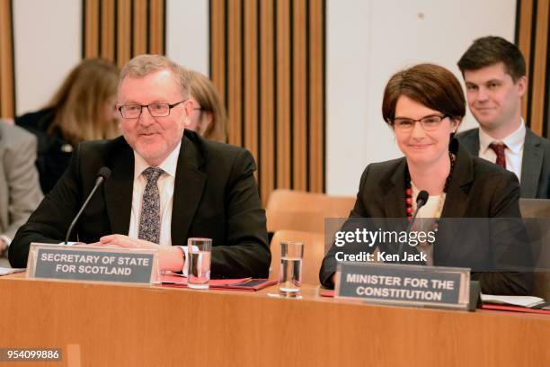 David Mundell, Secretary of State for Scotland in the UK Government, and Chloe Smith, Minister for the Constitution in the Cabinet Office, give...