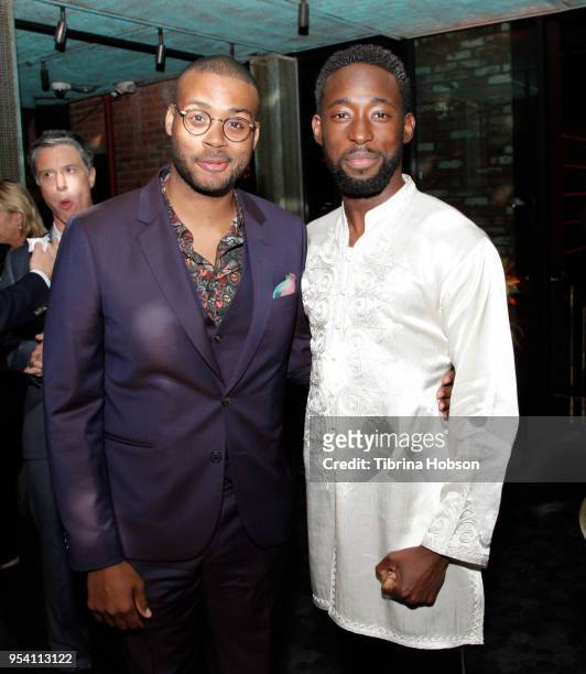 Kris Bowers and Jeremy Tardy attend the screening of Netflix's 'Dear White People' season 2 after party at Avenue on May 2, 2018 in Los Angeles,...