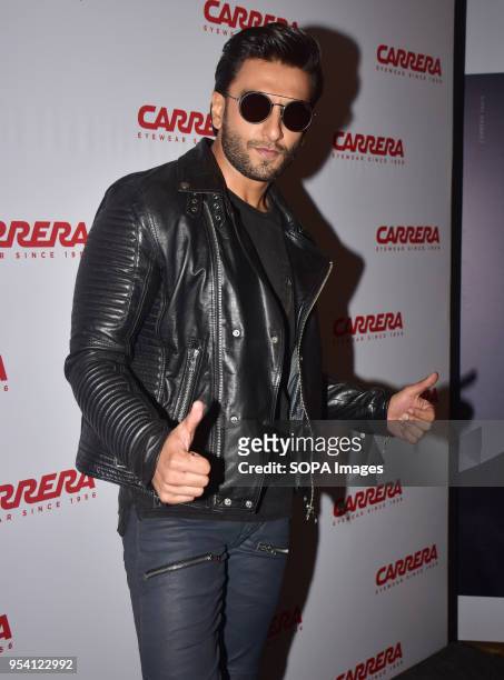 Indian film actor Ranveer Singh launches Carreras global campaign #DriveYourStory in Mumbai.